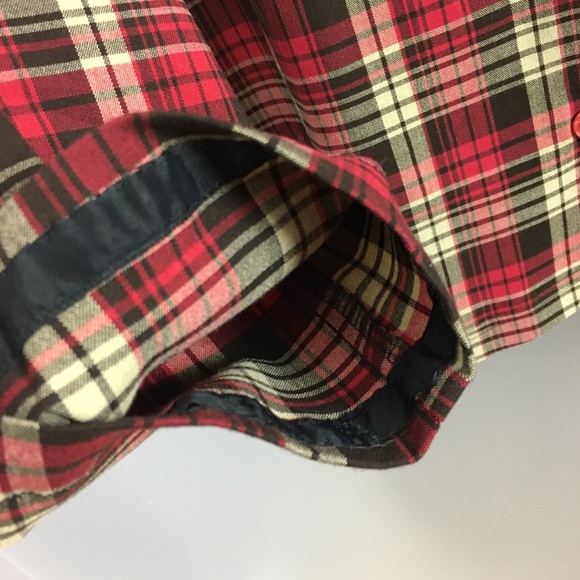 VINTAGE Red Hunter Plaid Button Up Top - Picture 4 of 8